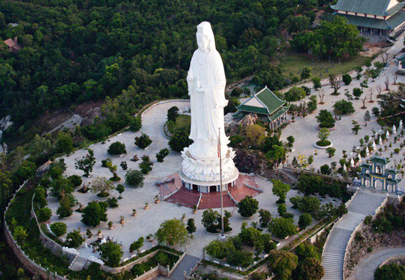 Lady Buddha Da Nang - Aerial photo